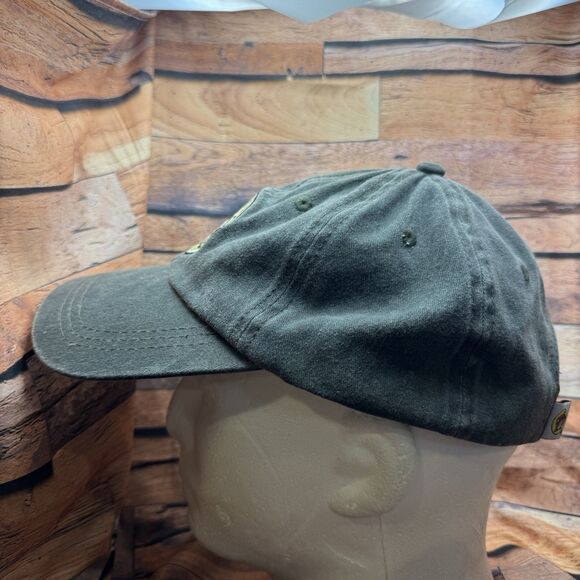 Buc-ee's Faded Green Baseball Hat Beaver Military Logo Adjustable Cap - Picture 4 of 7